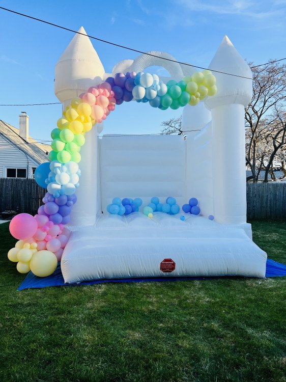 15' Foot White Wedding Bouncer Kappel Party Rentals LLC Hicksville NY