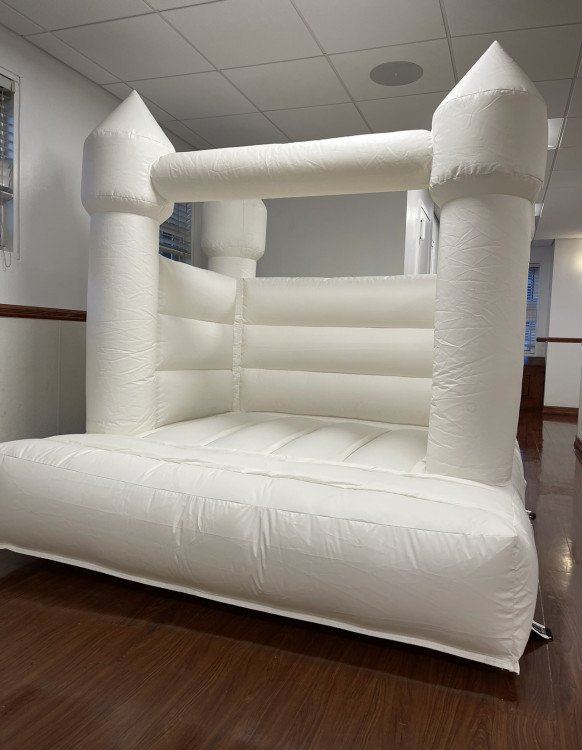 7 Foot All White Bounce House Kappel Party Rentals LLC Hicksville NY