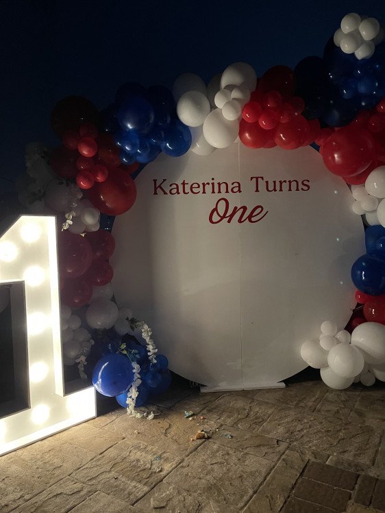 6' White Round Circle Backdrop Kappel Party Rentals LLC Hicksville NY